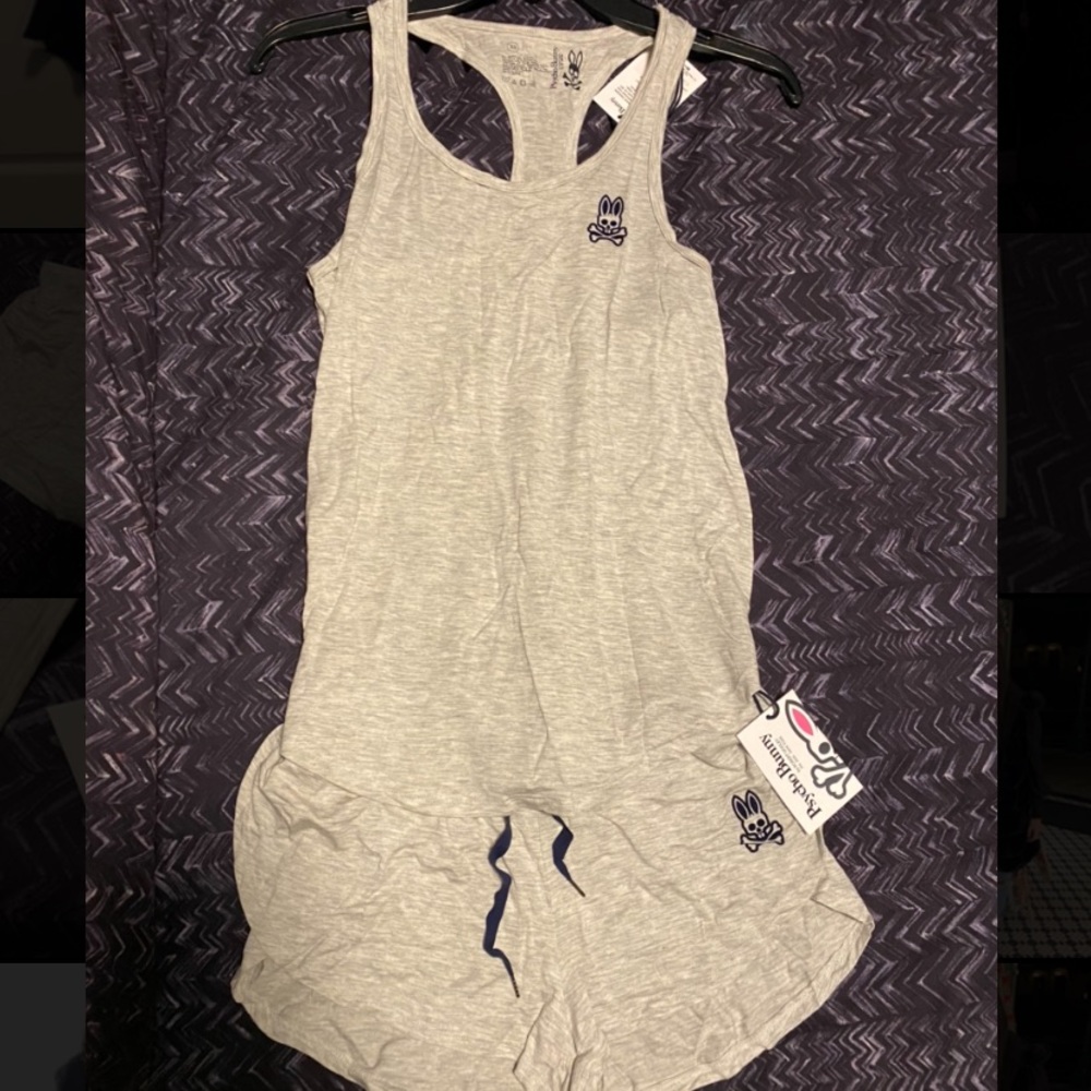 Psycho Bunny Tank & Shorts Pajama Set- Womens XS
